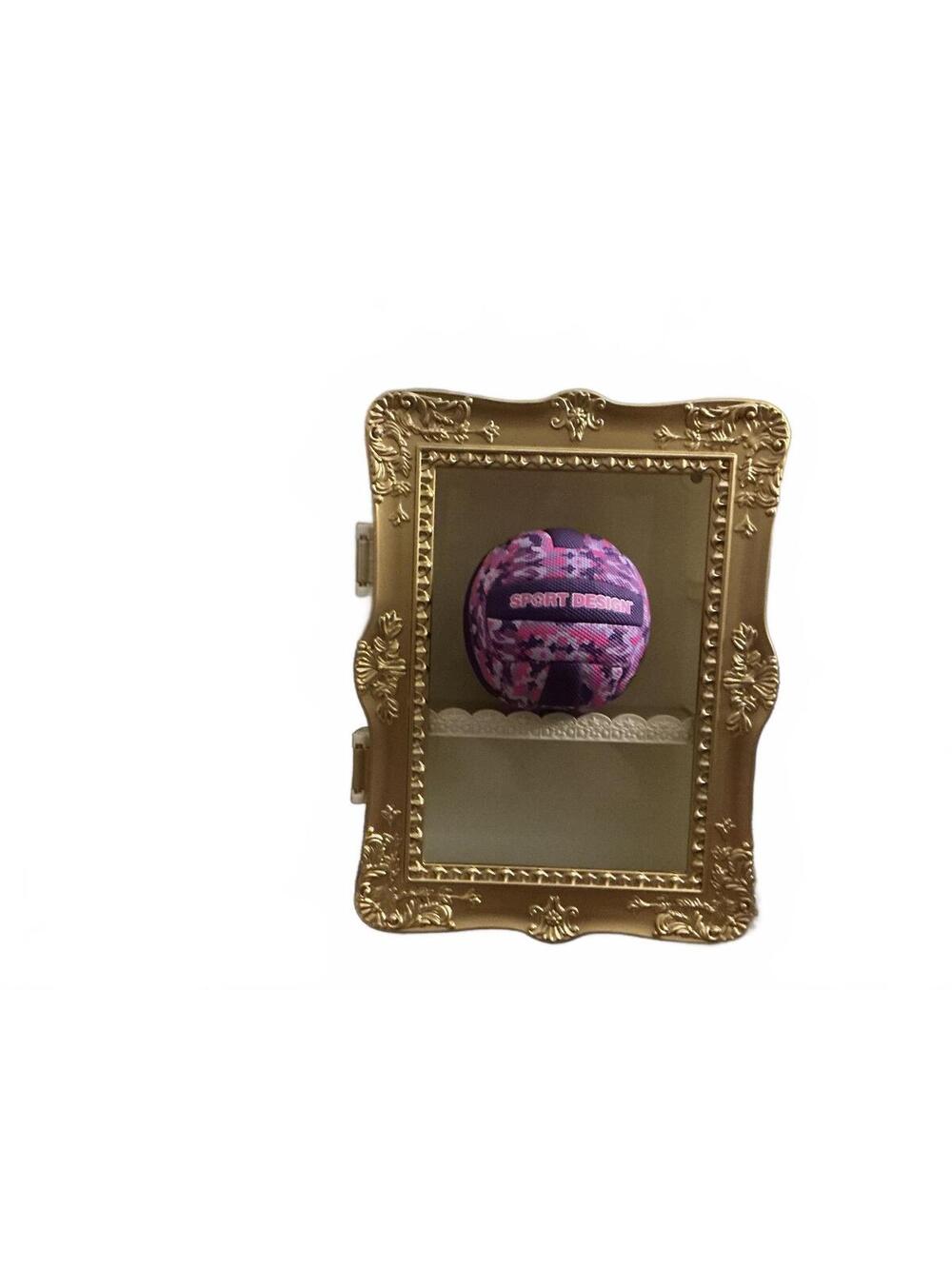 Sport Design Pink and Purple Patterned Basketball